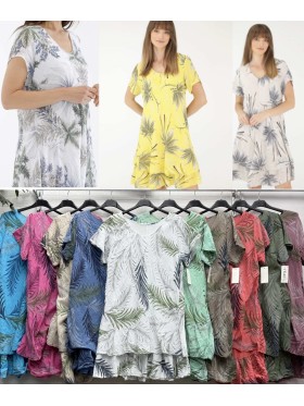 Sukienki damskie  wloskie, size uni, paczka 6szt, mix kolor