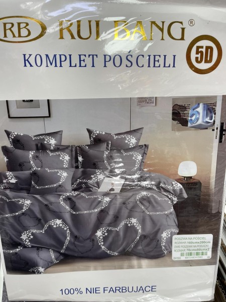 Komplet pościeli 100% satyna - bawełna 3 Częściowy Rozmiar : 160/200cm