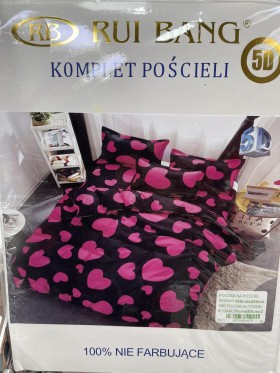 Komplet pościeli 100% satyna - bawełna 3 Częściowy Rozmiar : 160/200cm