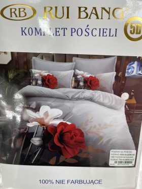 Komplet pościeli 100% satyna - bawełna 3 Częściowy Rozmiar : 160/200cm