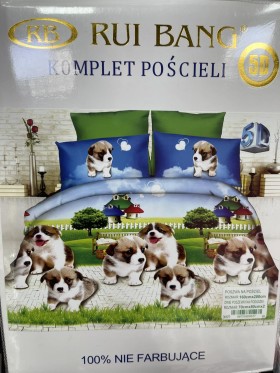 Komplet pościeli 100% satyna - bawełna 3 Częściowy Rozmiar : 160/200cm