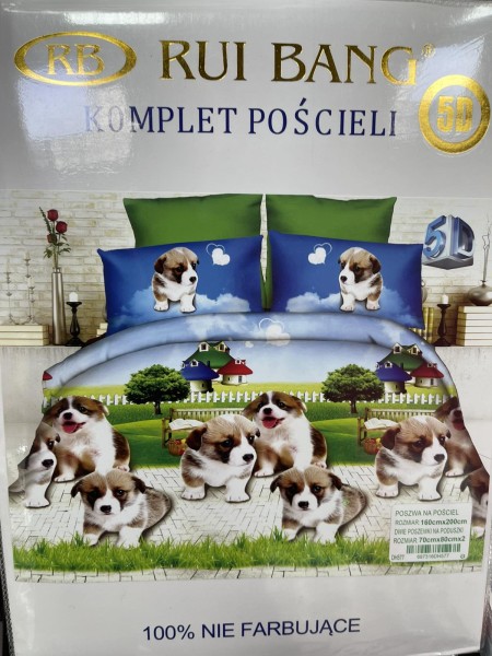 Komplet pościeli 100% satyna - bawełna 3 Częściowy Rozmiar : 160/200cm