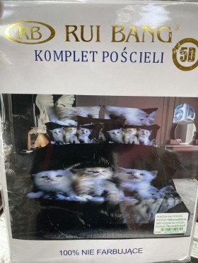 Komplet pościeli 100% satyna - bawełna 3 Częściowy Rozmiar : 160/200cm