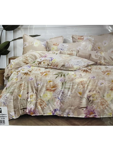 Komplet pościeli 100% satyna - bawełna 3 Częściowy Rozmiar : 160/200cm