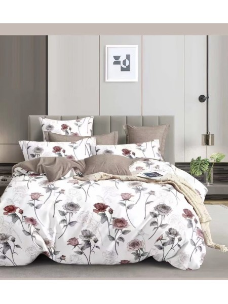 Komplet pościeli 100% satyna - bawełna 3 Częściowy Rozmiar : 160/200cm