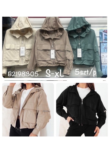 Kurtki damskie ,size s-xl,paczka 5szt ,1 kolor
