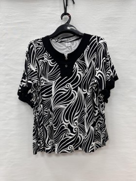 Bluzki damskie Polskie, Size 54-60, paczka 4szt 1kolor