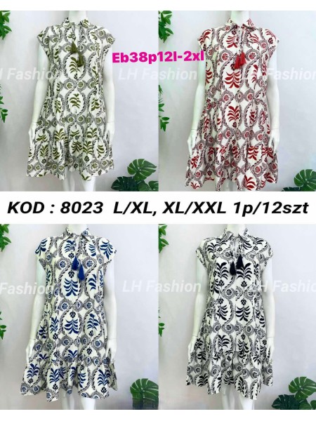 Sukienki damskie Polskie, Size l-2xl, paczka 12szt mix kolor