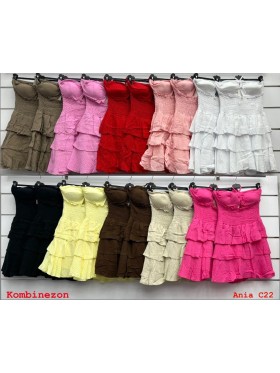 Kombinezony damskie wloskie, size uni, paczka 6szt, mix kolor
