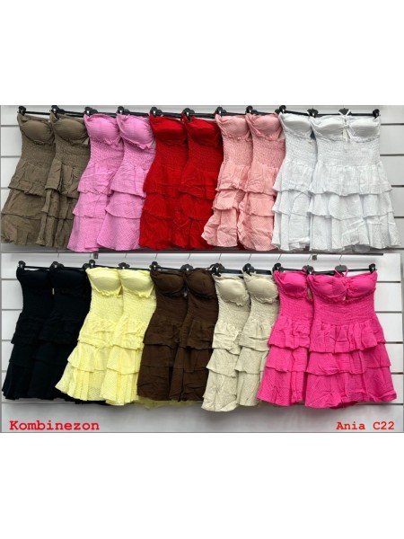 Kombinezony damskie wloskie, size uni, paczka 6szt, mix kolor
