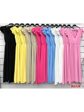 Sukienki damskie wloskie, size uni, paczka 6szt, mix kolor