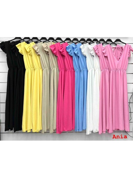Sukienki damskie wloskie, size uni, paczka 6szt, mix kolor