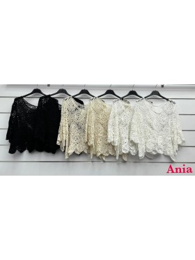 Bluzki damskie wloskie, size uni, paczka 6szt, mix kolor