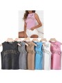 Bluzki damskie Włoskie , Size uni,paczka 6szt,mix kolor