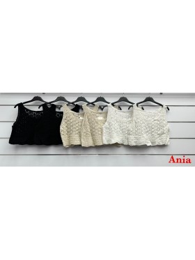 Bluzki damskie wloskie, size uni, paczka 6szt, mix kolor