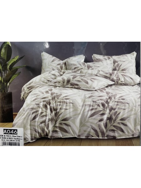 Komplet pościeli 100% satyna - bawełna 3 Częściowy Rozmiar : 200/220cm
