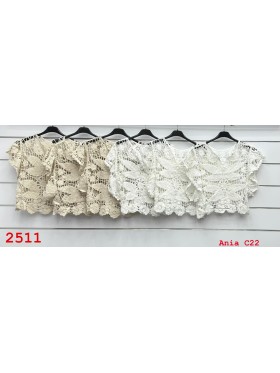 Bluzki damskie wloskie, size uni, paczka 6szt, mix kolor