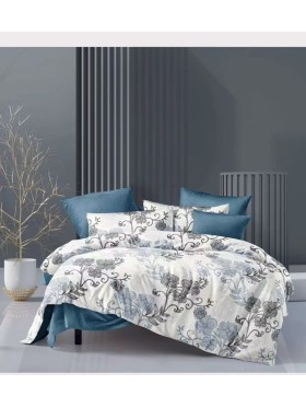 Komplet pościeli 100% satyna - bawełna 3 Częściowy Rozmiar : 200/220cm