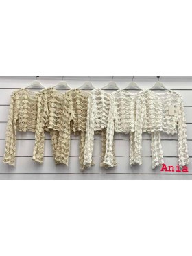 Bluzki damskie wloskie, size uni, paczka 6szt, mix kolor