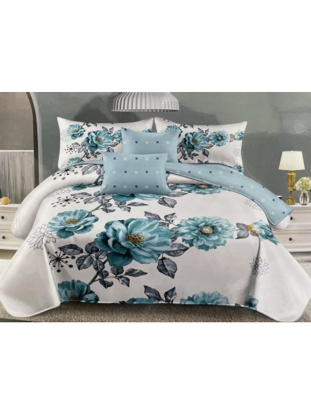 Komplet pościeli 100% satyna - bawełna 3 Częściowy Rozmiar : 200/220cm