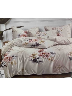 Komplet pościeli 100% satyna - bawełna 3 Częściowy Rozmiar : 200/220cm