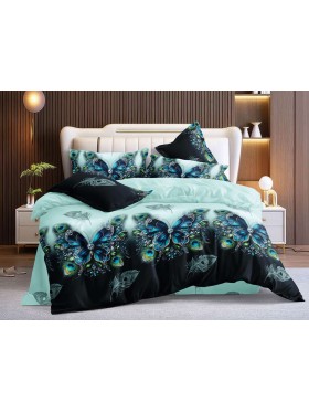 Komplet pościeli 5D 100% satyna - bawełna 4 Częściowy Rozmiar : 200/220cm