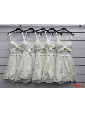 Sukienki damskie wloskie, size uni, paczka 6szt, mix kolor