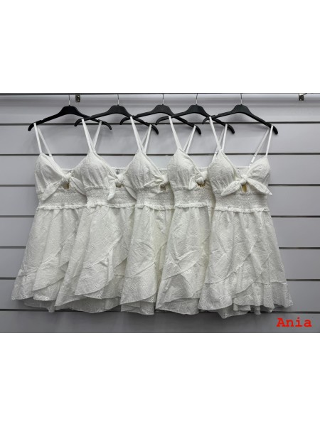 Sukienki damskie wloskie, size uni, paczka 6szt, mix kolor