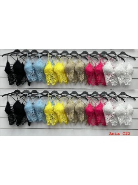 Bluzki damskie wloskie, size uni, paczka 6szt, mix kolor