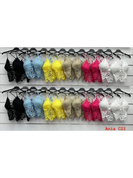 Bluzki damskie wloskie, size uni, paczka 6szt, mix kolor