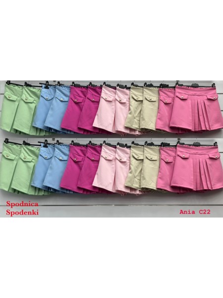 Spodenki damskie wloskie, size uni, paczka 6szt, mix kolor
