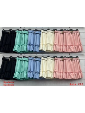 Spodenki damskie wloskie, size uni, paczka 6szt, mix kolor