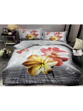 Komplet pościeli 5D 100% satyna - bawełna 4 Częściowy Rozmiar : 200/220cm