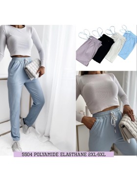 Spodnie damskie , size 2-6xl, paczka 12szt,mix kolor