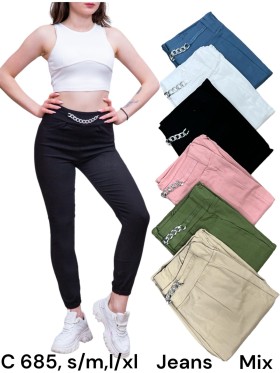 Spodnie damskie , size S-2xl, paczka 12szt,MIX kolor
