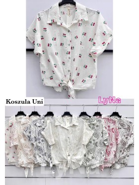 Koszule damskie wloskie, size uni, paczka 6szt, mix kolor