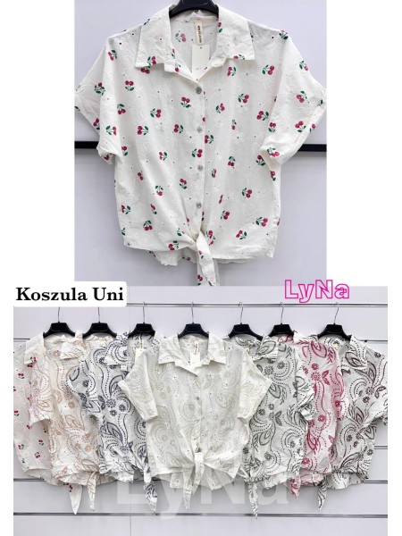 Koszule damskie wloskie, size uni, paczka 6szt, mix kolor