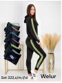Komplety welurowe damskie , size S-xl, paczka 12szt,mix kolor