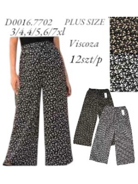 Spodnie damskie , size 3-7xl, paczka 12szt,MIX kolor