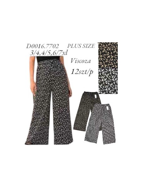 Spodnie damskie , size 3-7xl, paczka 12szt,MIX kolor