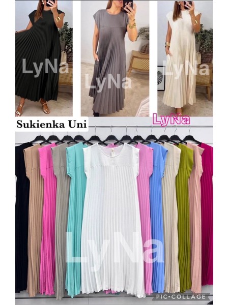 Sukienki damskie wloskie, size uni, paczka 6szt, mix kolor
