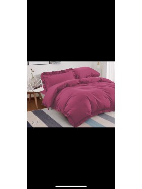 Komplet Posciel z falbankami 3 Częściowy Rozmiar : 200/220cm