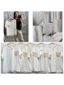 Bluzki damskie wloskie, size uni, paczka 6szt, 1 kolor