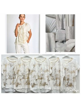 Bluzki damskie wloskie, size uni, paczka 6szt, 1 kolor