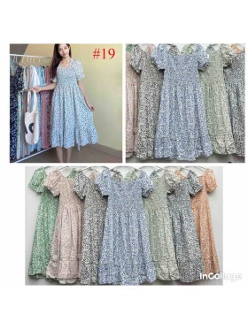 Sukienki damskie wloskie, size uni, paczka 6szt, mix kolor