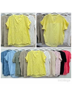 Bluzki damskie wloskie, size uni, paczka 6szt, mix kolor