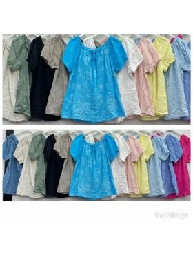 Bluzki damskie wloskie, size uni, paczka 6szt, mix kolor