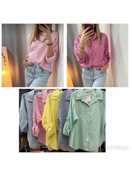 Bluzki damskie wloskie, size uni, paczka 6szt, mix kolor