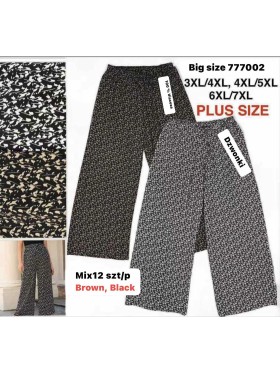 Spodnie damskie , size 3-7xl, paczka 12szt,MIX kolor