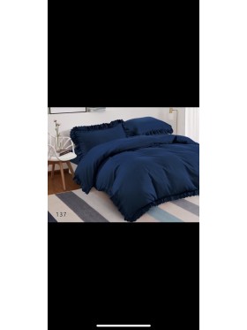 Komplet Posciel z falbankami 3 Częściowy Rozmiar : 160/200cm